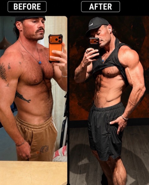 Brendan's own before and after